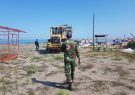 رفع تصرف ۱۰۰۰ متر از اراضی ملی و تخریب یک واحد مسکونی غیر مجاز در منطقه آزاد انزلی