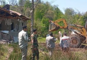 تخریب ساخت و ساز غیر مجاز در منطقه حفاظت شده گشت رودخان – سیاهمزگی