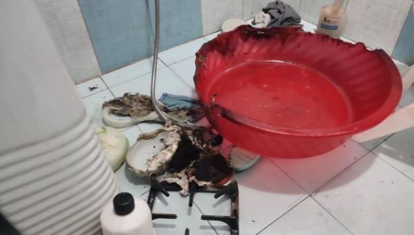 انفجار بنزین در حمام صاحب خانه رشتی را راهی بیمارستان کرد!