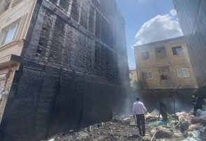 آتش زدن ضایعات، ساختمان چندین طبقه را به آتش کشید