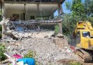 تخریب ویلای غیرمجاز یک فرد غیربومی در روستای حیدر آلات فومن